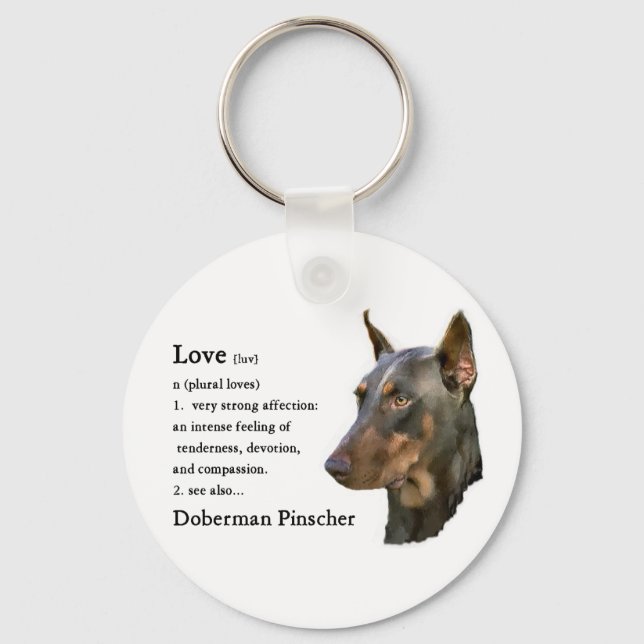 Porte-clés Doberman Pinscher Gifts (Recto)