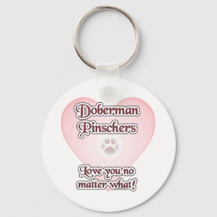 Porte-clés Doberman Pinscher Love, Love Doberman, Love dobie