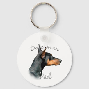 Porte-clés Doberman Pinscher (noir) Papa 2