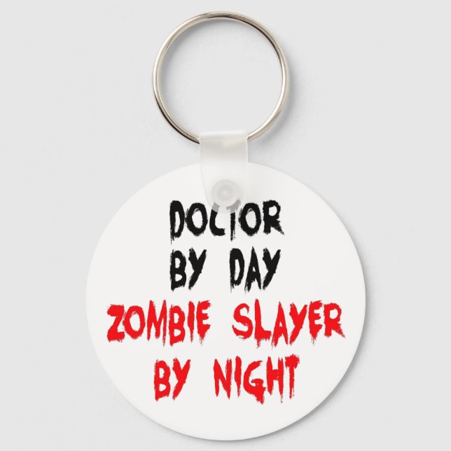 Porte-clés Docteur en calque Zombie (Recto)