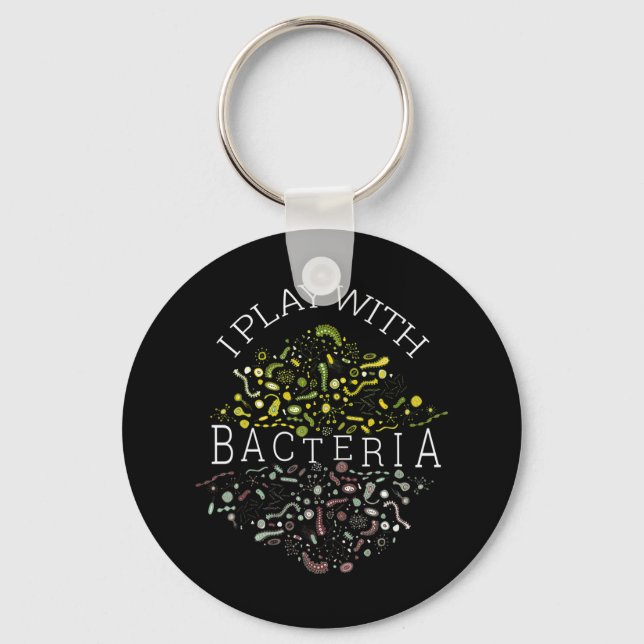 Porte-clés docteur en microbiologie technologue cadeaux Sti (Recto)
