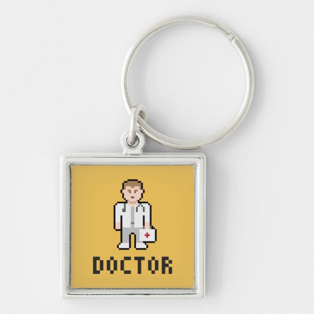 Porte-clés Docteur Keychain de pixel (Devant)