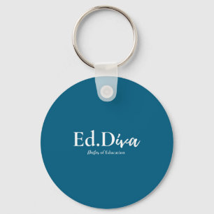 Porte-clés Doctorat en éducation edd diva femme docteur en éd