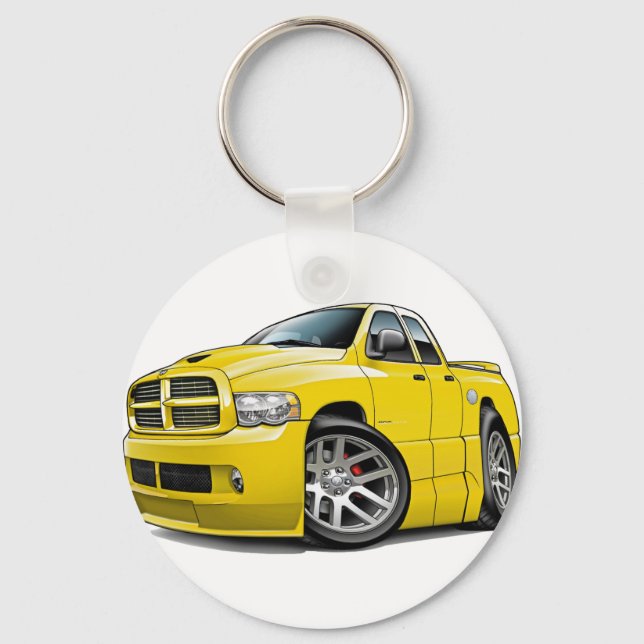 Porte-clés Dodge SRT10 Ram Dualcab jaune (Recto)