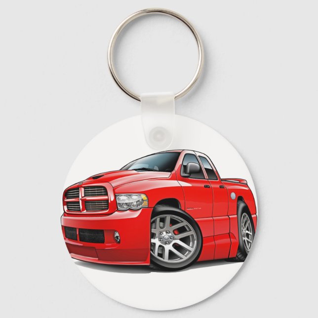 Porte-clés Dodge SRT10 Ram Dualcab rouge (Recto)