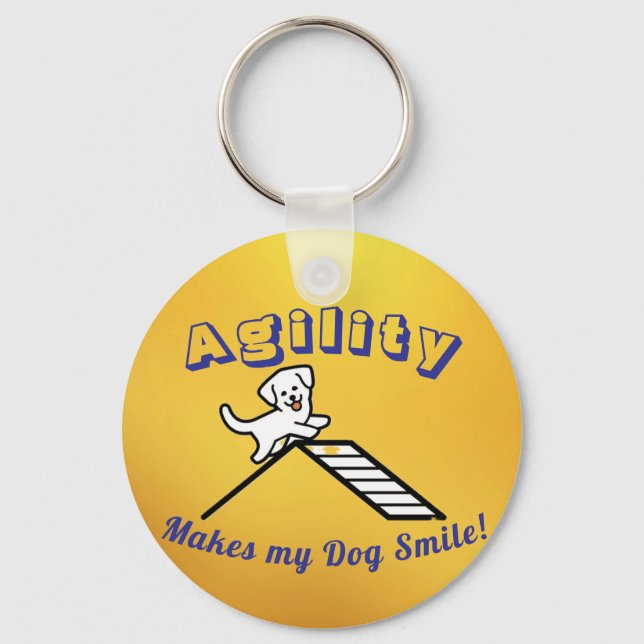 Porte-clés Dog Agility Themed Keychain (Recto)