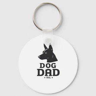 Porte-clés Dog Dad Gifts for Him – Funny & Custom Gea