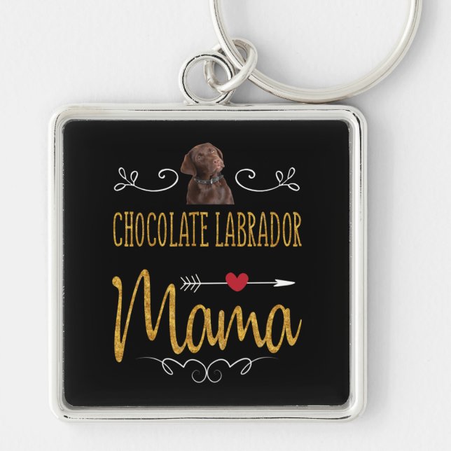 Porte-clés Dog Lover Chocolate Labrador (Devant)