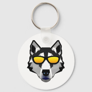 Porte-clés Dog with Sunglasses - Siberian Husky