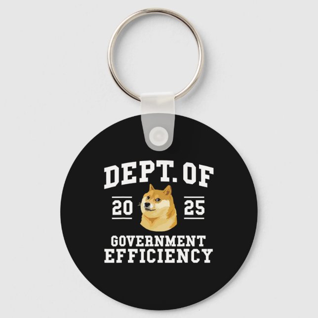 Porte-clés Doge D.o.g.e Ministère de l'Efficacité du gouverne (Recto)