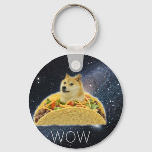 Porte-clés doge space taco meme