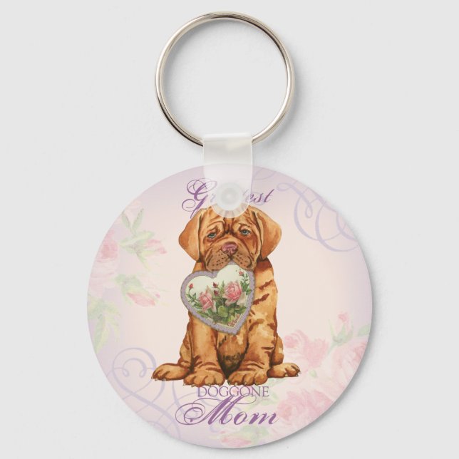 Porte-clés Dogue Heart Maman (Recto)