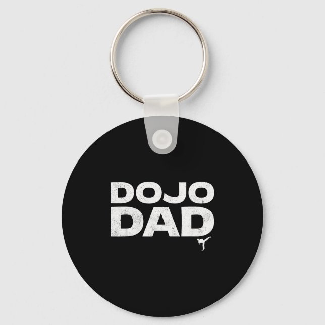 Porte-clés Dojo Dad Martial Arts Funny Father's Day Gift For  (Recto)
