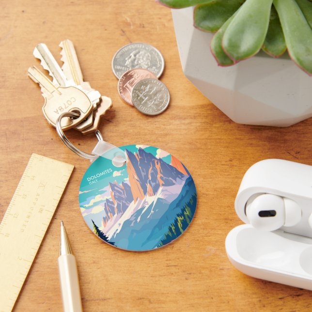 Porte-clés Dolomites Italie Vintage voyage (Bureau)
