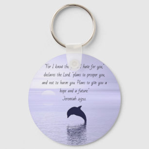 Porte-clés Dolphin keychain; Jeremiah 29:11