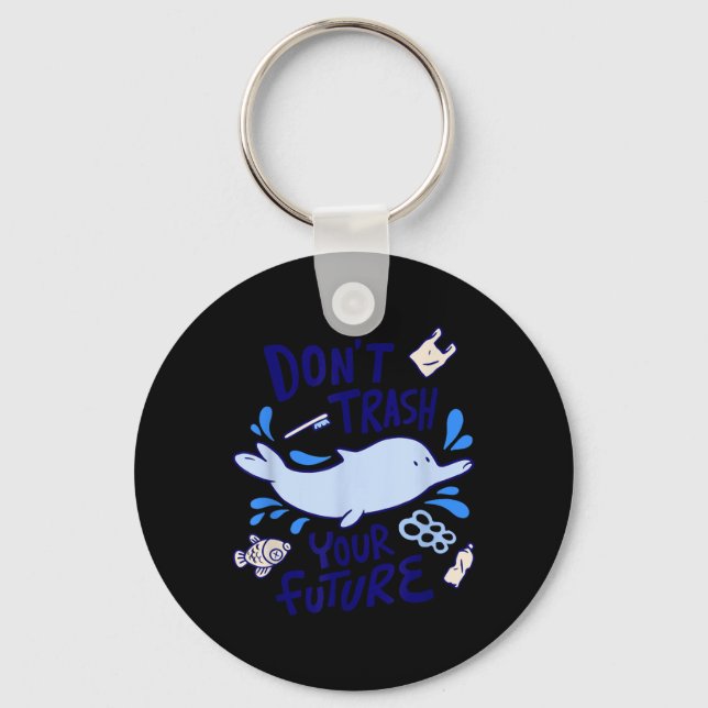 Porte-clés Dolphin Seas Protection de l'Environnement Changem (Recto)