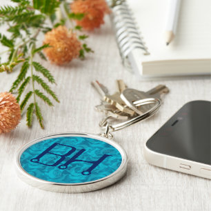 Porte-clés Dolphin Waters Porte - clé Monogramme bleu