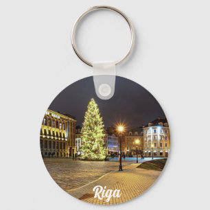 Porte-clés Dome Square with Christmas tree in Riga