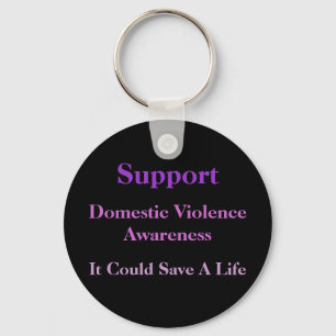 Porte-clés Domestic Violence Awareness Keychain