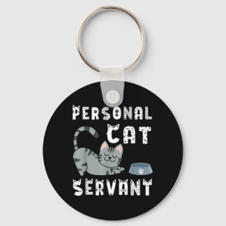 Porte-clés Domestique de chat personnel drôle de chat