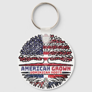 Porte-clés Dominican Republic US American États-Unis
