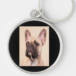 Porte-clés Don de chien French Bulldog À Mal Visage