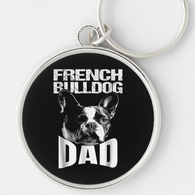 Porte-clés Don de chien | French Bulldog Papa (Devant)