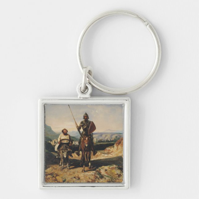 Porte-clés Don don Quichotte et Sancho (Devant)