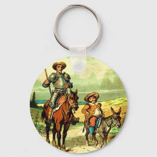 Porte-clés Don don Quichotte et Sancho Panza