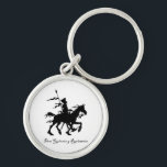 Porte-clés Don don Quichotte y Rocinante<br><div class="desc">Les fans de Don don Quichotte par Miguel de Cervantes aimeront cette conception simple de silhouette qui comporte Don don Quichotte et Rocinante, son cheval maigre.</div>