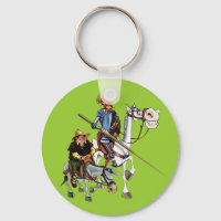 DON QUIJOTE, SANCHO,...- Llavero-Cervantes
