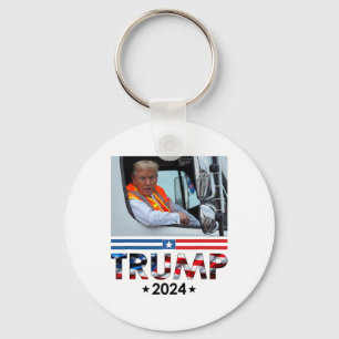 Porte-clés Donald Trump À Garbyge Truck Team Garge Pour Trump