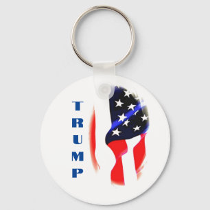 Porte-clés Donald Trump American Flag Pop Art