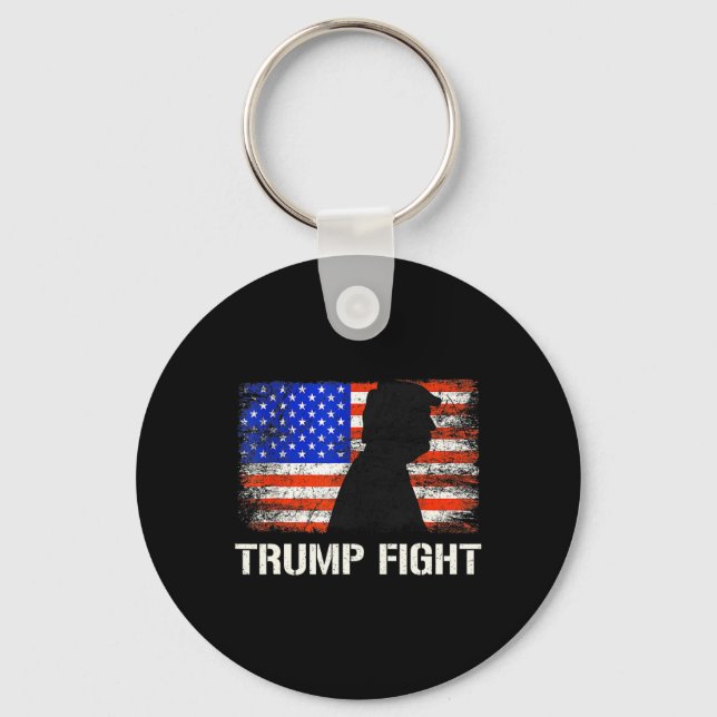Porte-clés Donald Trump Combat Combattants Combattants Partis (Recto)