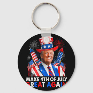 Porte-clés Donald Trump Feu patriotique Faire 4 juillet G