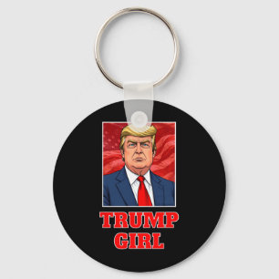 Porte-clés Donald Trump Girl Funny Great America Président Su