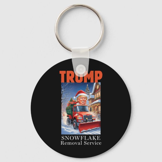 Porte-clés Donald Trump Noël Funny Snowflake Suppression (Recto)