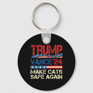Porte-clés Donald Trump rend les chats sûrs à nouveau 2024 Dé