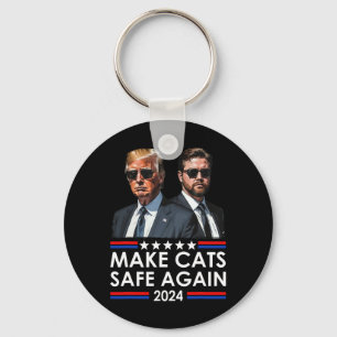 Porte-clés Donald Trump rend les chats sûrs à nouveau 2024 De