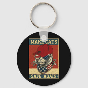 Porte-clés Donald Trump Rend Les Chats Sûrs À Nouveau Chapeau