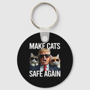 Porte-clés Donald Trump Rend Les Chats Sûrs À Nouveau Chapeau