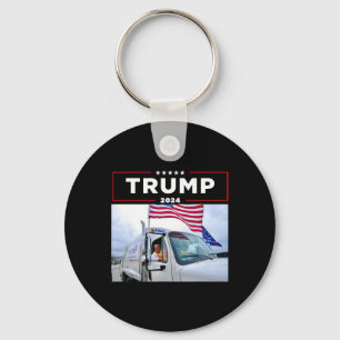 Porte-clés Donald Trump roule dans une chemise de camion Garg