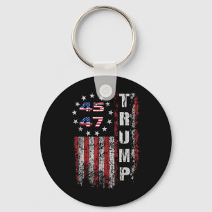 Porte-clés Donald Trump Shirt Trump Merchandise 45 47 Trump 2