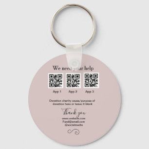 Porte-clés Donation Collection conseil pot ajouter votre q r 