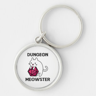Porte-clés Donjon Meowster Chat Drôle