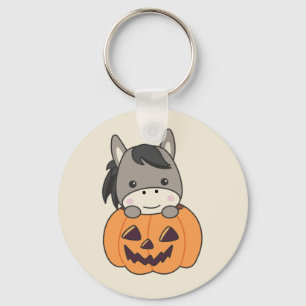 Porte-clés Donkey En Citrouille Sweet Donkey Happy Halloween