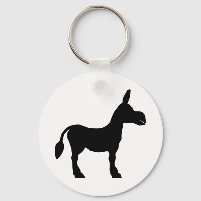 Porte-clés Donkey silhouette (Recto)