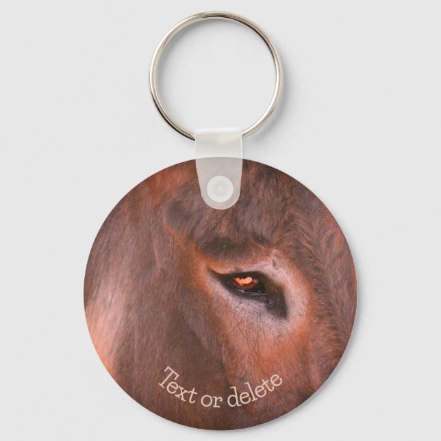 Porte-clés Donkey Thoughts Animal Personalized (Recto)