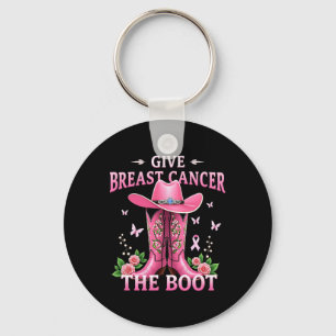 Porte-clés Donner Le Cancer Du Sein L'Initiale Cowgirl Cancer