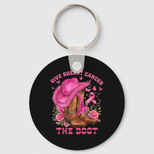 Porte-clés Donner Le Cancer Du Sein L'Initiale Cowgirl Cancer